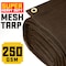 Core Tarps Mesh Tarp, 40X40 ft, Brown, Polyethylene CT-802-40X40 - alternate 5